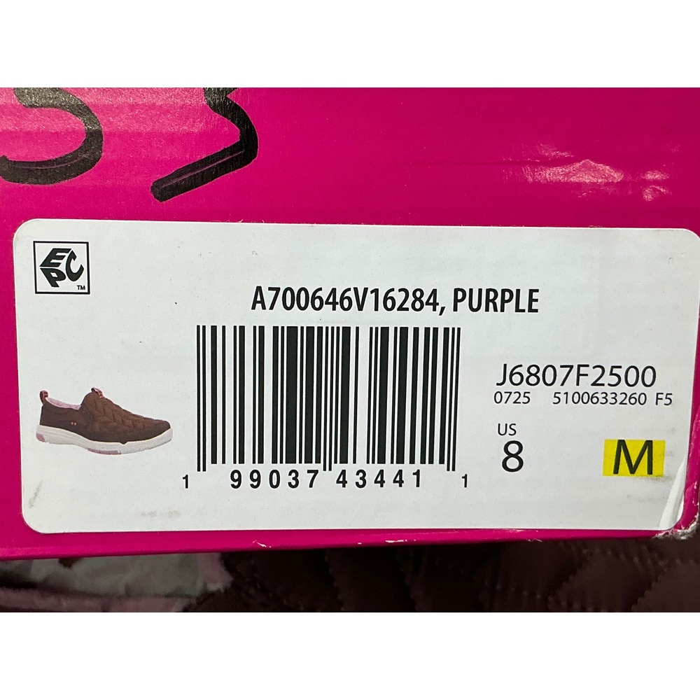 Ryka Ava 3 Slip-On Sneakers Womens 8 Purple New Quilted Faux Fur Lined Walking - Picture 8 of 8